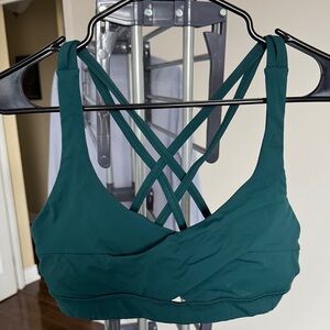 lululemon athletica Cross-Back Sports Bra - Dark Green